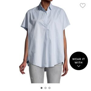 French Connection Boxy Short Sleeve Pullover Top